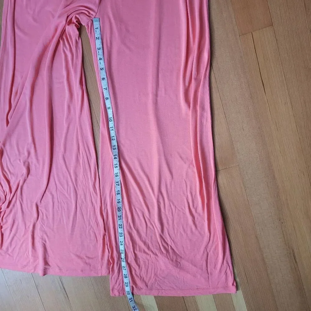 NWT lascana jumpsuit sleeveless wide leg salmon size 14 summer beachy‎